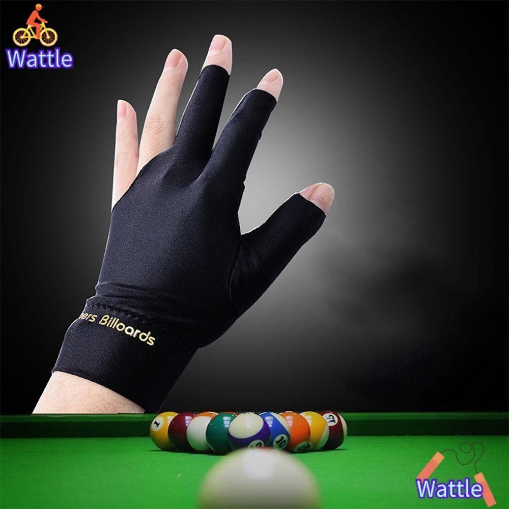 Wattle Snooker Glove, สามนิ ้ ว Anti-slip Billiard Glove, Professional Breathable Elastic Fitness อุปกรณ ์ เสริมบิลเลียดการฝึกอบรมถุงมือ