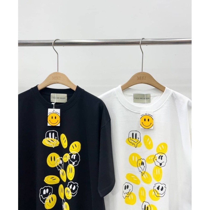 T-Shirtแฟชั่นใหม่ล่าสุด เสื้อยืด Oversize ป้าย call me again ผ้า cotton 100% S-5XL