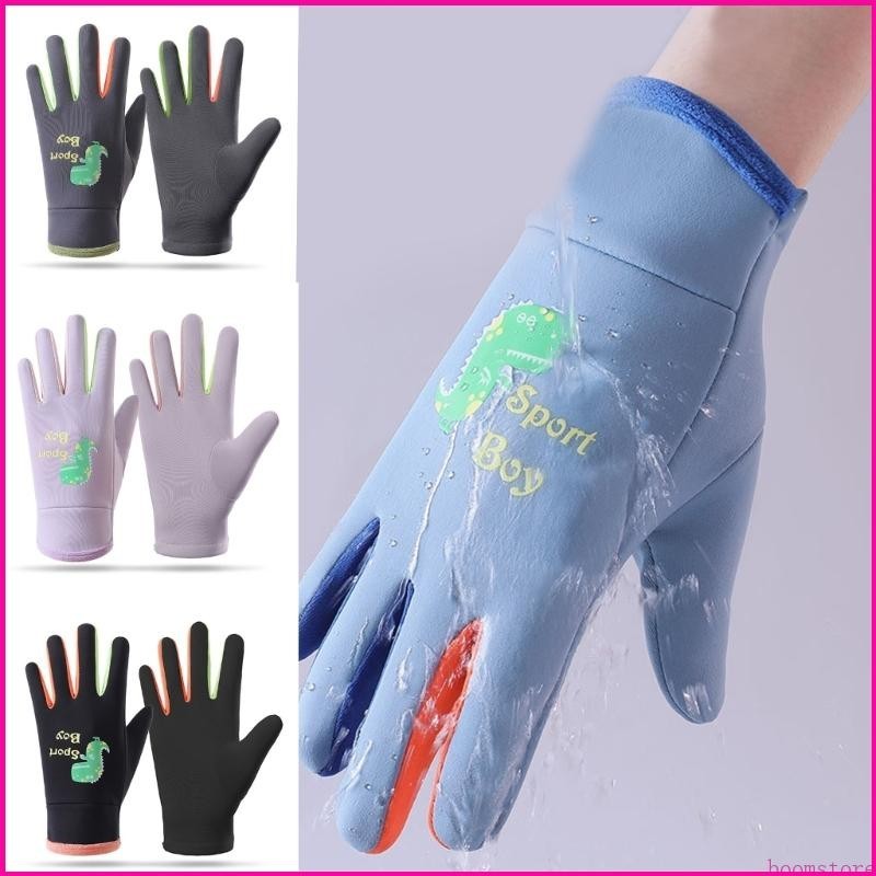Children Skiing Gloves Winter Mitten Windproof Fluorescence Night Cycling Gloves