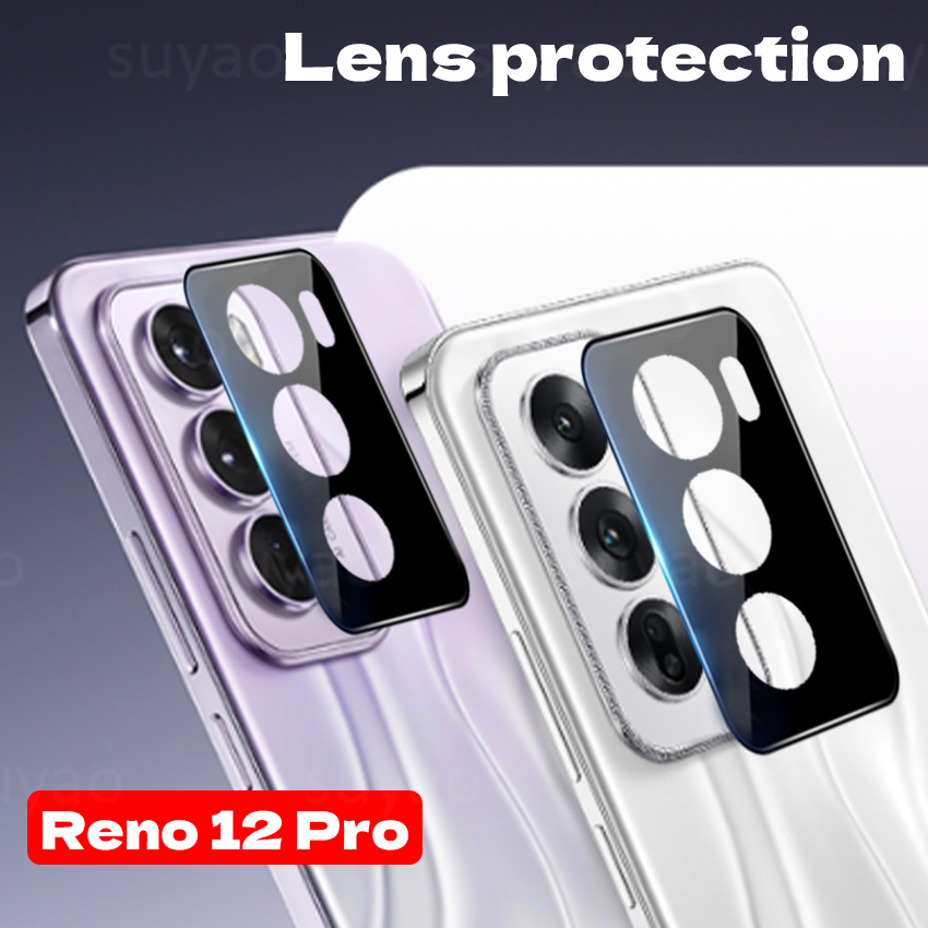 สําหรับOppo Reno 14 Pro 12 11 F 12Pro 12F 2024 เลนส์โทรศัพท์ 3D CurverdสีดําFull HD Reno14Pro Reno13