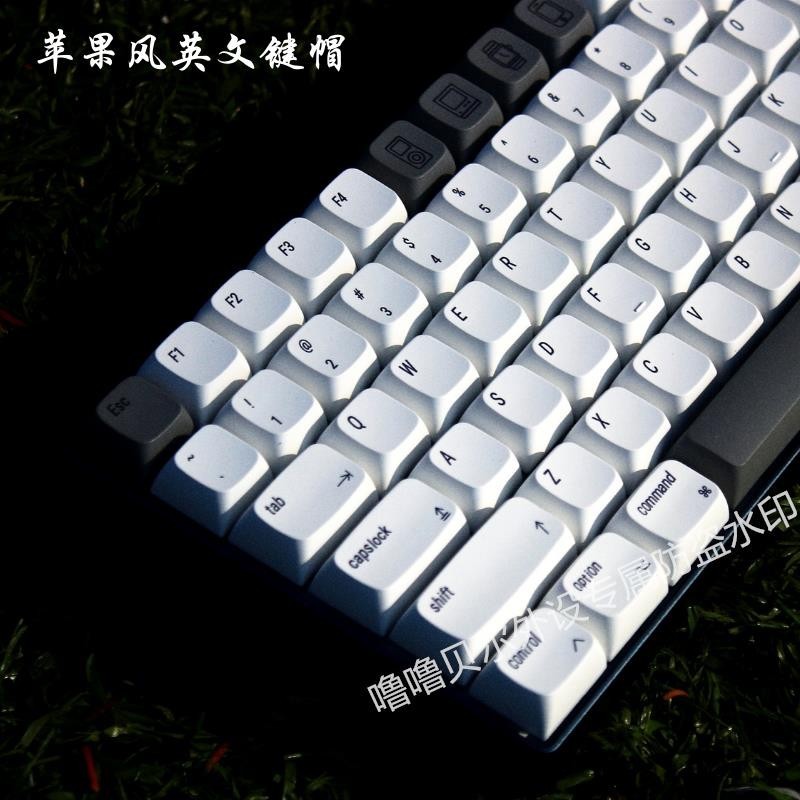 Mac Apple Style Keycap xda Keycap pbt Keycap Sublimation Minimalist สีขาวเหมาะสําหรับ 61/64/68/84/87