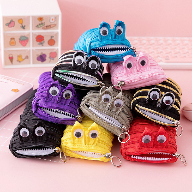 Cute Caterpillar Monster, กล ่ องดินสอซิปนักเรียน , กล ่ องเครื ่ องเขียนดินสอความจุขนาดใหญ ่