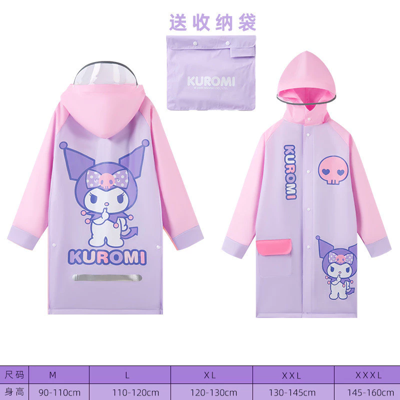 เสื้อกันฝนเด็ก Sanrio Melody Cinnamoroll Kuromi thumbnail 4