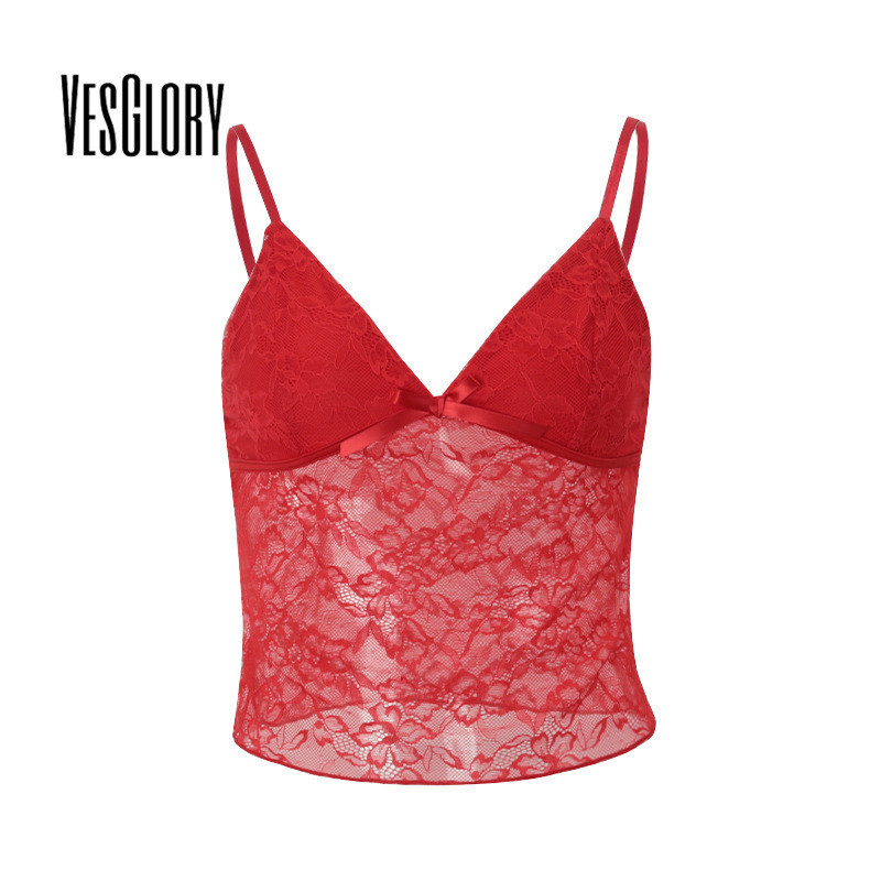 Vesglory ผู้หญิงเสื้อกล้าม 2024 แฟชั่นสีทึบ V คอ Casual Slim Fit แขนกุดดูผ่าน Top