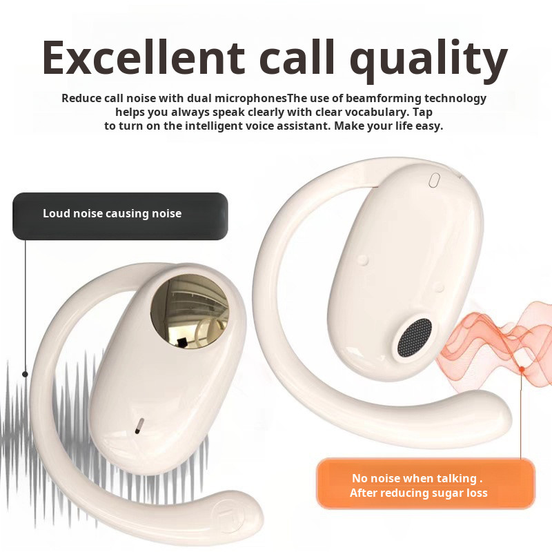 💕หูฟังบลูทูธ OWS แบบหมุนได้ 180° เปิดปิดได้ หูฟังบลูทูธ/หูฟังสำหรับเล่นกีฬา/หูฟังบลูทูธแบบเกี่ยวหู J