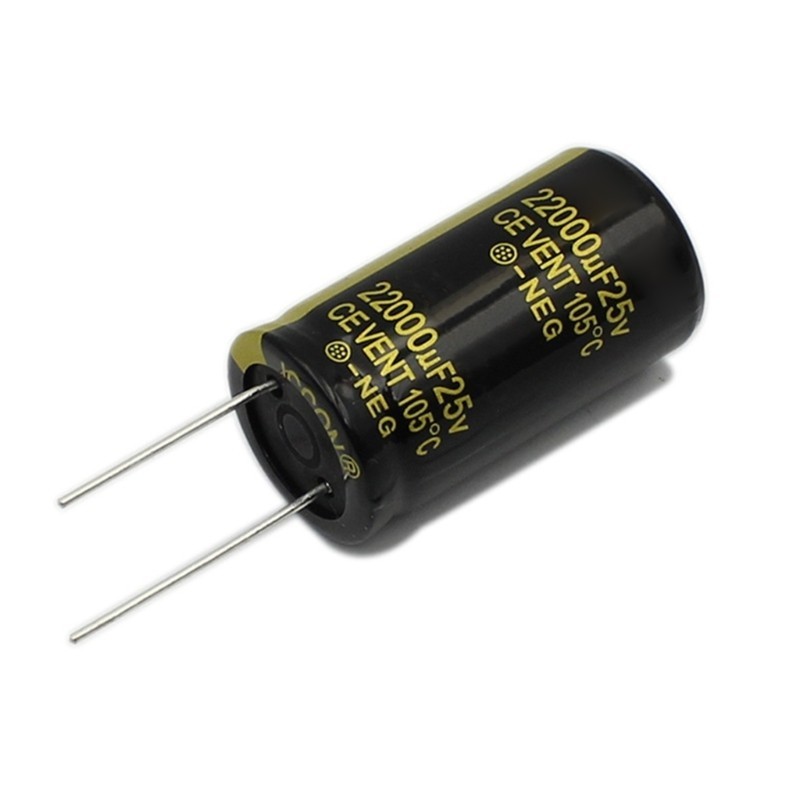 Aotoo ตัวเก็บประจุ 25V 22000UF Electrolytic Capacitor สําหรับ TV LCD Monitor วิทยุสเตอริโอเกม