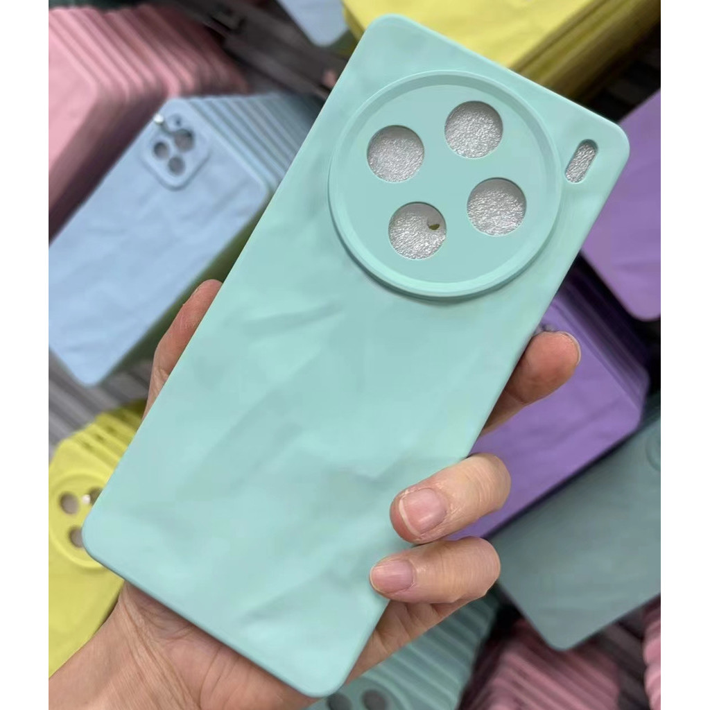 3d ริ้วรอย Soft TPU สําหรับ Vivo X100 X100s Pro X90 X80 X70 X60 ป้องกันฝาครอบโทรศัพท์