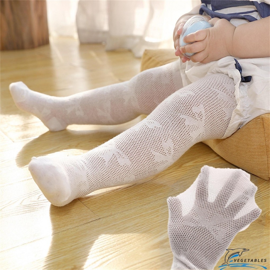 Zhy-เด็กวัยหัดเดินเด็กทารก Tights Bow พิมพ์ตาข่ายถุงน่อง Pantyhose ยืด Footed Leggings