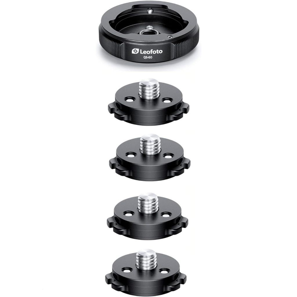 Leofoto QS-70/QS-60/QS-50/QS-45 Quick Link System Set, Tripod Ball Head Quick Release Mount Set