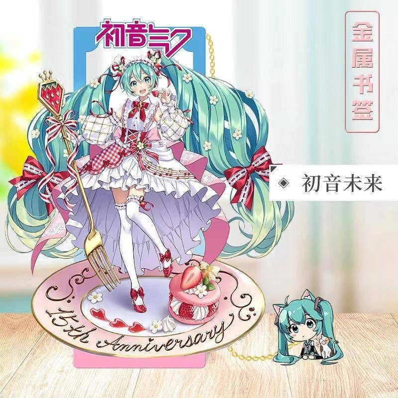 3รูปแบบเกมhatsune Mikuอะนิเมะการ์ตูนจี้โลหะบุ๊คมาร์คหนังสือคลิปPagination Markอุปกรณ์การเรียนเด็กเครื่องเขียนของขวัญ