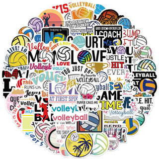 ✨พร้อมส่ง✨volleyball วอลเลย์บอล sport sticker 50ชิ้น สติกเกอ…