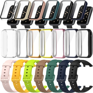 เหมาะสําหรับ Xiaomi Mi Band 7 Pro สายนาฬิกาซิลิโคน TPU เคสป้องกัน PC กรอบหน้าจอกรณี