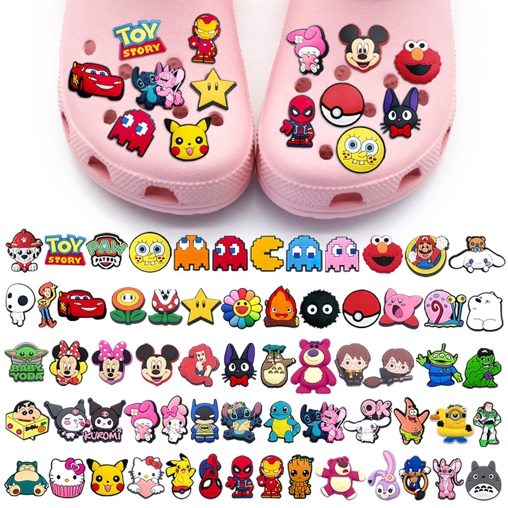 รองเท้าแตะแฟชั่น อุปกรณ์เสริม Diy Crocs Jibbitz Charm ขายร้อนของขวัญน่ารักสําหรับเด็กตกแต่งรองเท้า