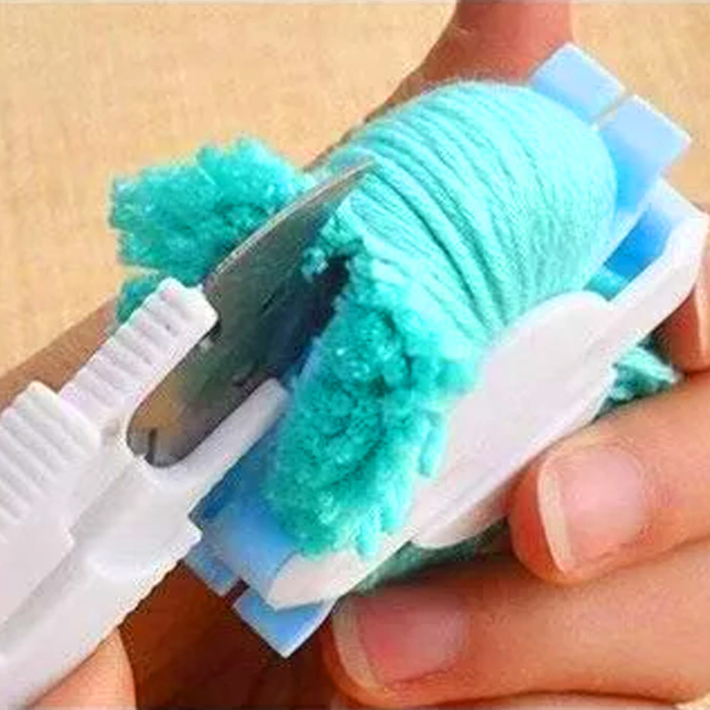 1 ชุด pom-pom Maker 4 ขนาด Pompom Maker, Fluff Ball Weaver เข็ม DIY Craft ถักขนสัตว์เครื่องมือ - รูปที่ 5