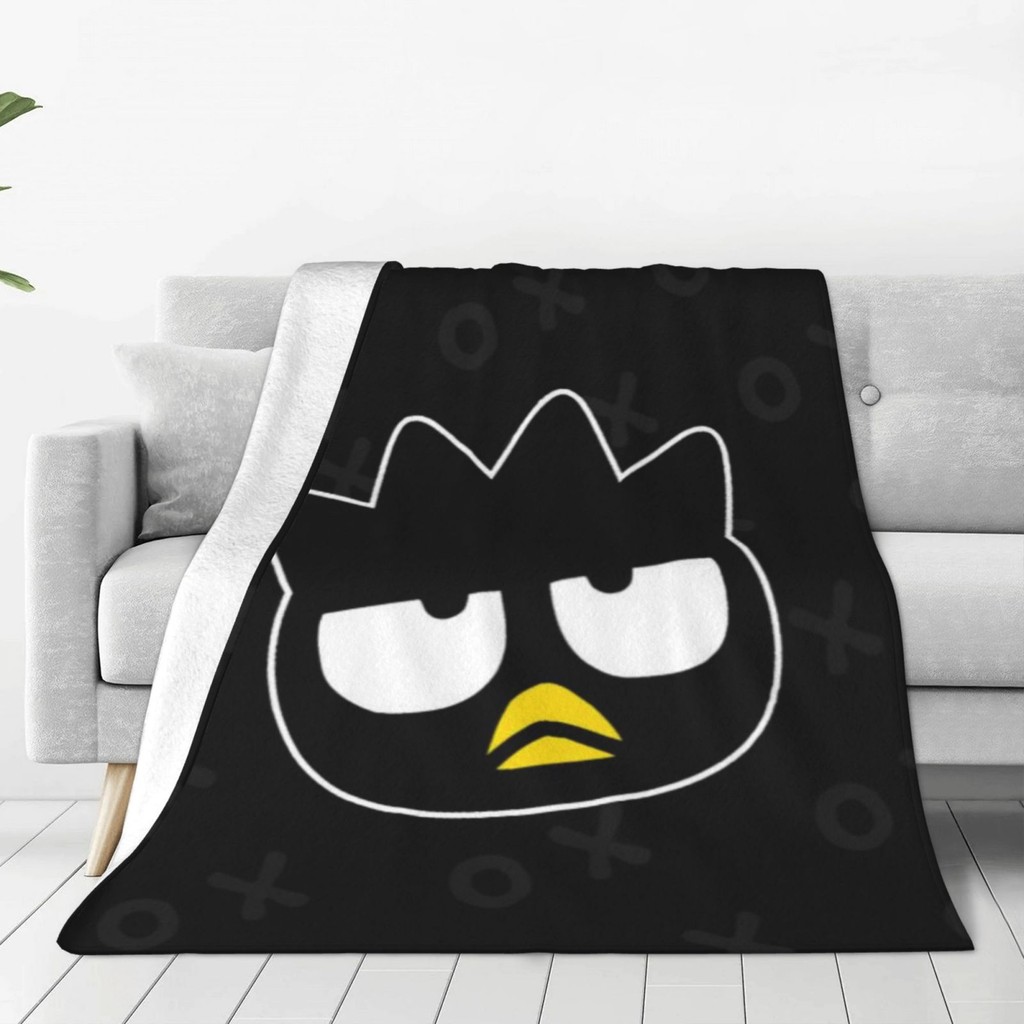 Bad Badtz-maru พิมพ์ผ้าห่มและโยน, ของขวัญน่ารักสําหรับเด็กผู้หญิงผู้ใหญ่, ผ้าปูที่นอนตุ๊กตา Cozy Bla