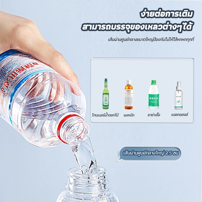 ขวดสเปรย์เปล่า ขนาดขวดสเปรย์แอลกอฮอล์ ระดับนาโน 300 มล แรงดันสูง กดเพียงครั้งเดียวสามารถพ่นละอองฝอยได้ 3 วินาที