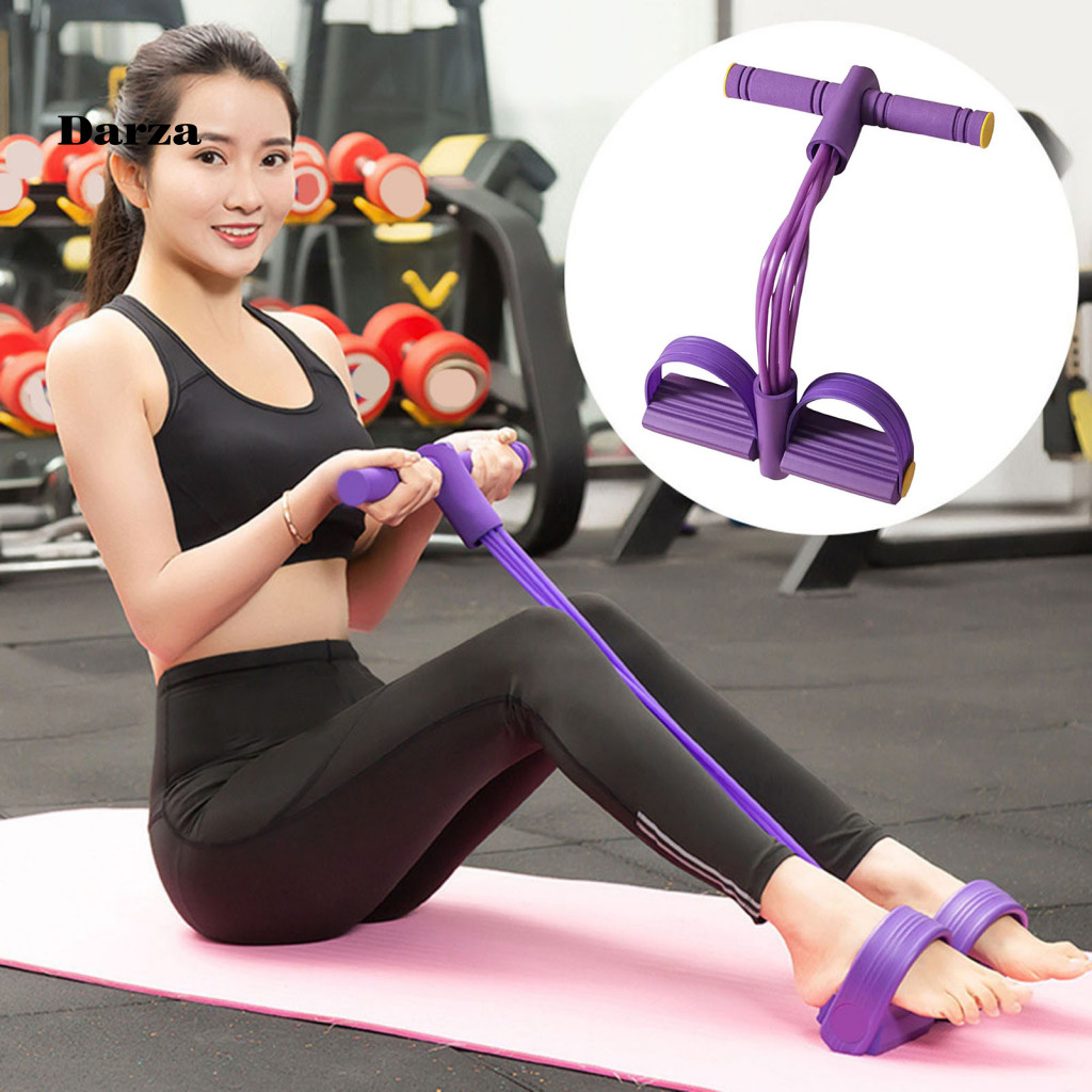 [Dar] 6-tube Resistance Band น้ําหนักเบาออกกําลังกาย Band 6-tube Pedal Resistance Band Yoga Puller ส