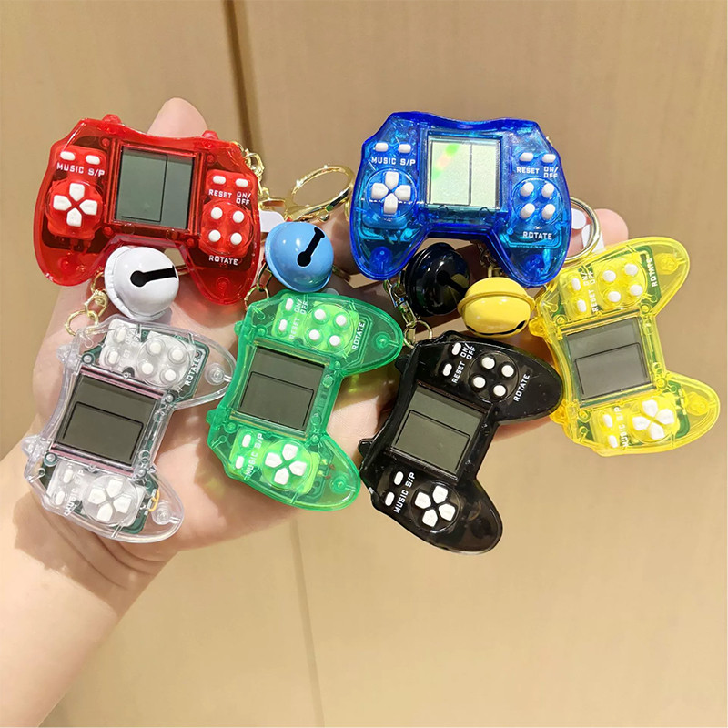 🦛พวงกุญแจเกมส์ Retro ลายการ์ตูน เกมส์บอย เกมส์ตัวต่อ เกมส์รถถัง สไตล์เกมคลาสสิกมากมาย