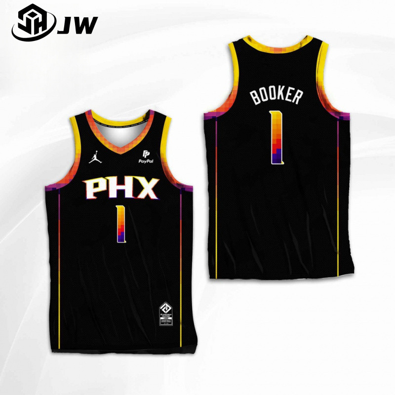 Phoenix Sun NBA 2025 Statement Edition Pre-orderer Paul Barcelli-Ayton-Bridges-Kid ระเหิดเสื้อบาสเก็