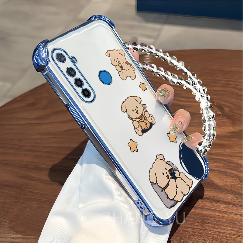 กันกระแทก เคสสําหรับ Realme 5i 5s 6i c3 5 เคสโทรศัพท์ TPU หมีใส 2025 ราคาถูกใหม่นิ่ม