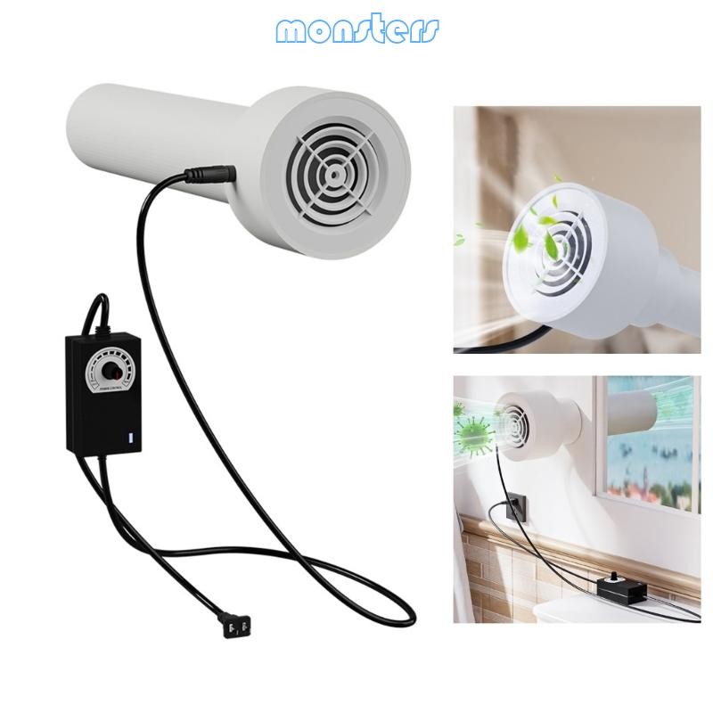 Mon 12V Inline Duct Fan พัดลมดูดอากาศสําหรับการระบายอากาศในอวกาศขนาดเล็กและตู้