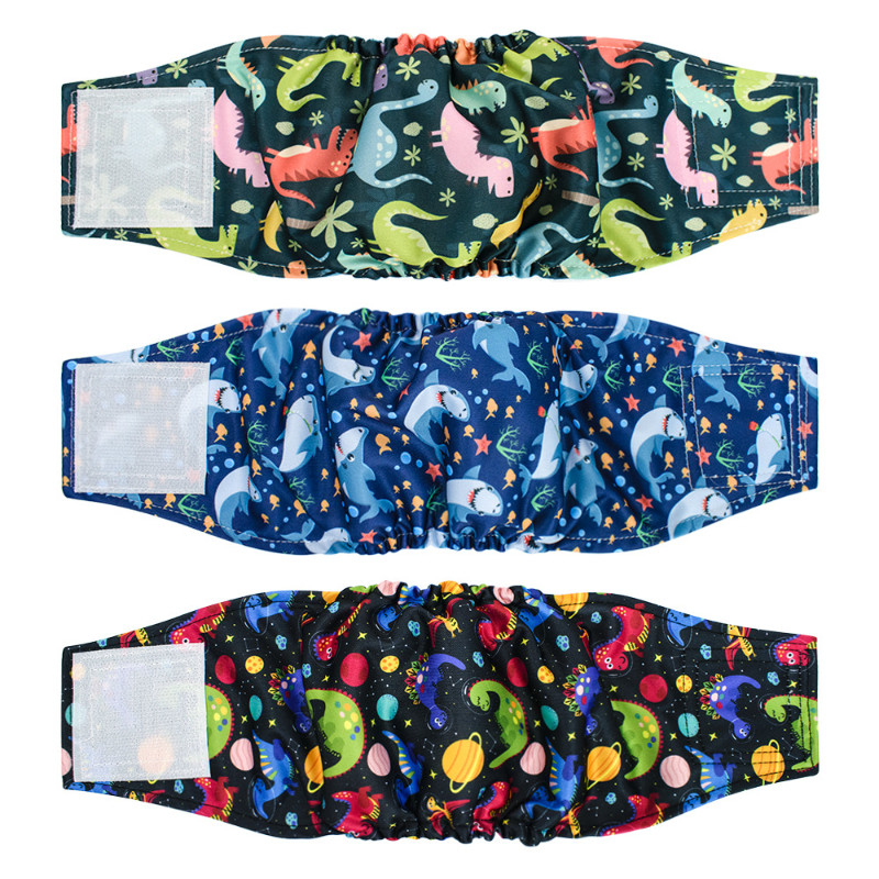 6 สีกางเกงสรีรวิทยาสุนัขสําหรับชายกันน้ําลูกสุนัขกางเกงขาสั้นล้างทําความสะอาดได้ผ้าอ้อมสุนัขชุดชั้นในสัตว์เลี้ยง