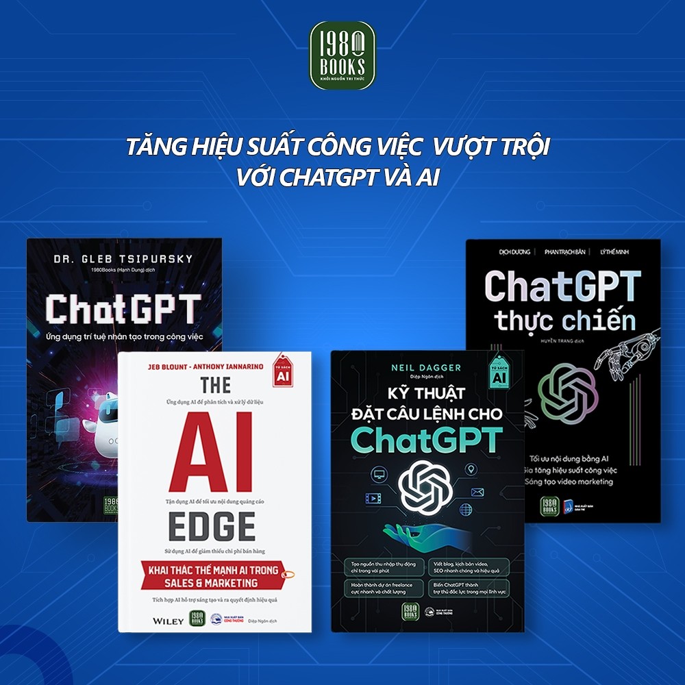 หนังสือ - คอมโบ 4 เล่ม : GPT Chat + Real Battle GPT Chat + The AI Edge + Command Senence Setting Tec