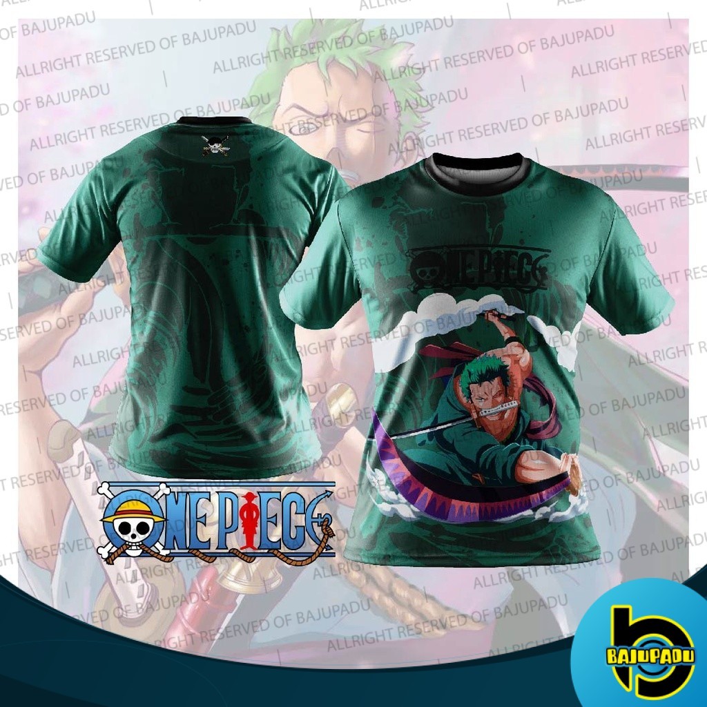 PADU FAZZ OP04 - BAJU ZORO 0NE P1ECE AN1M3 คอสเพลย์