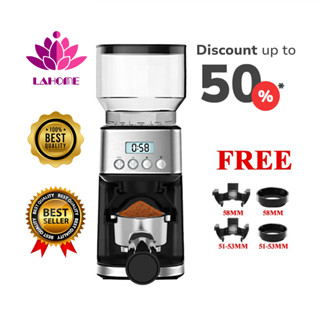 LaHome Burr Mill Coffee Bean Grinder เครื่องบดเมล็ดกาแฟทรงกร…