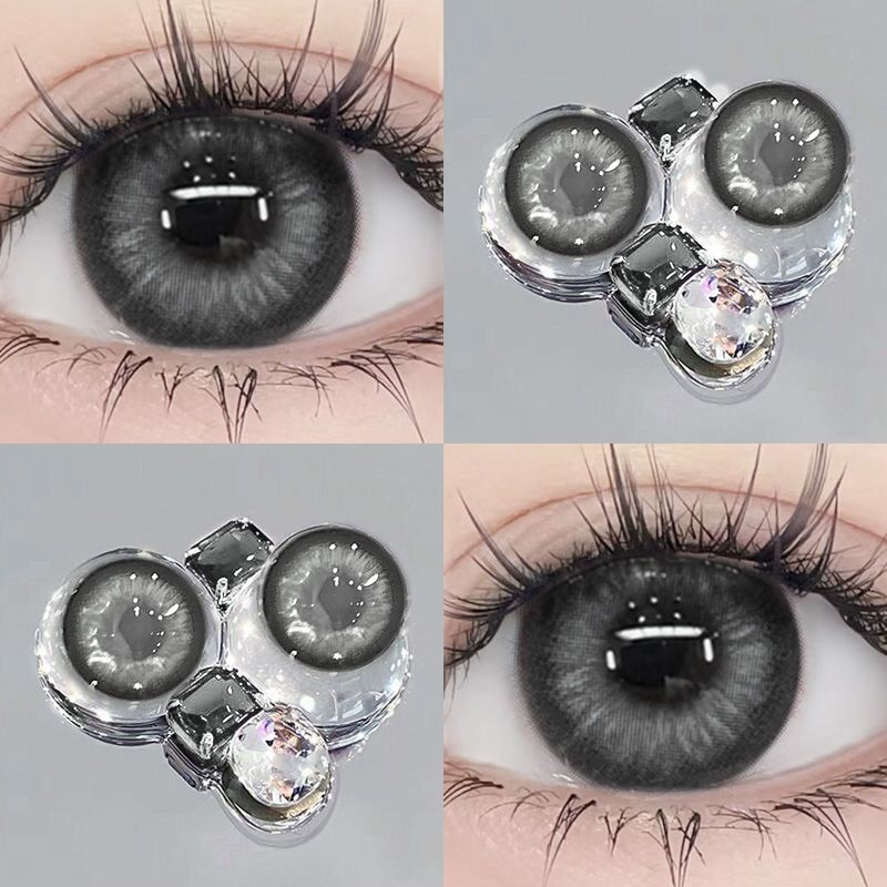 （COD）-100~-600 2pcs+BOX 🔥คอนแทคเลนส์สี🔥 คอนแทคเลนส์รายปี คอนแทคเลนส์ คอนแทคเลนส์สายตาสั้น 14.0mm/14.