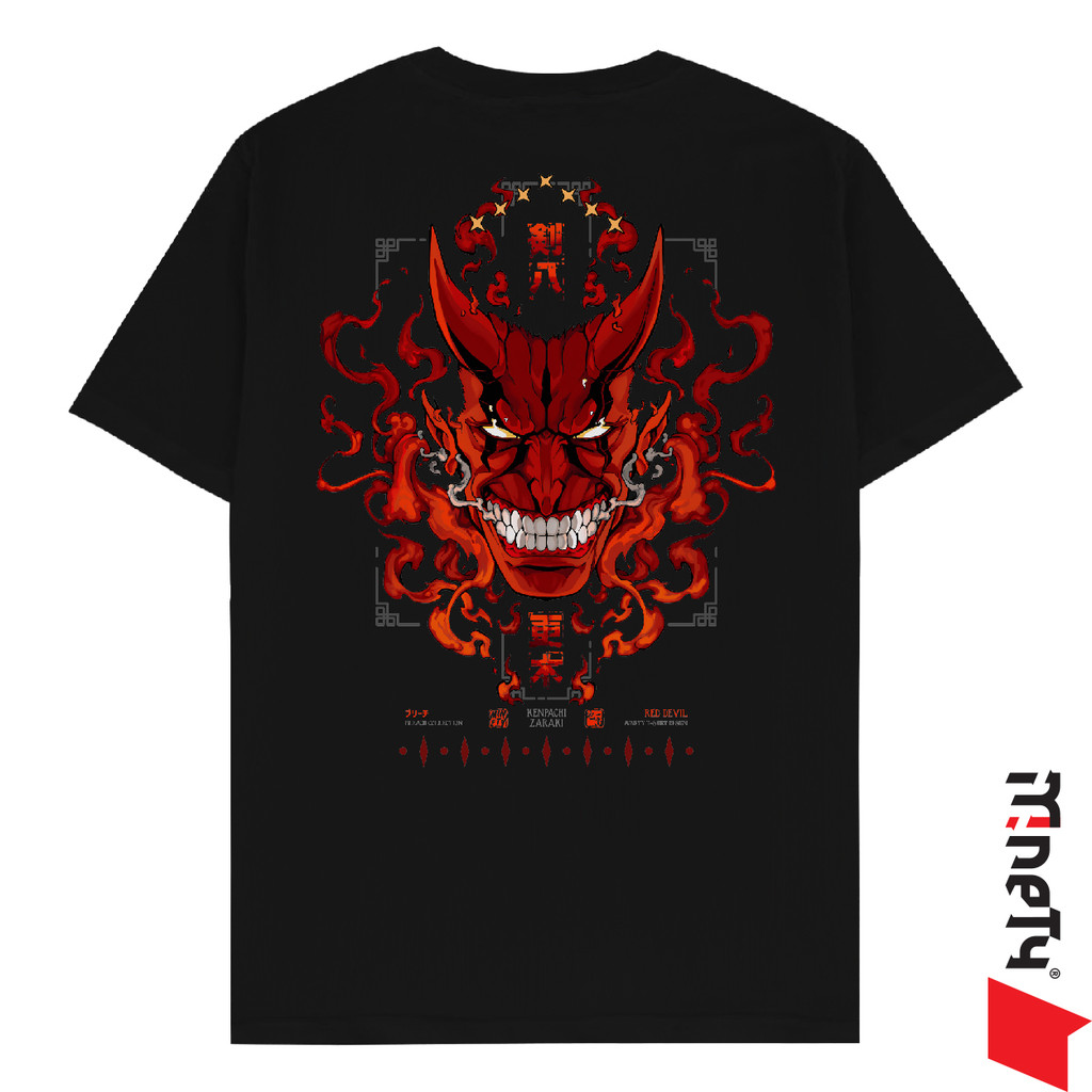 เสื้อยืด MINETY Kenpachi Zaraki Bankai - เสื้อยืดอนิเมะมังงะ Bleach