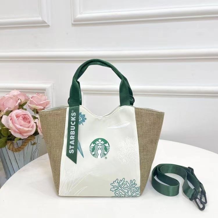 [ใหม่] Starbucks Starbucks Ice Dumpling Bag High-value Ice Yi Shoulder Bag All-match Portable Cross Bag Bento