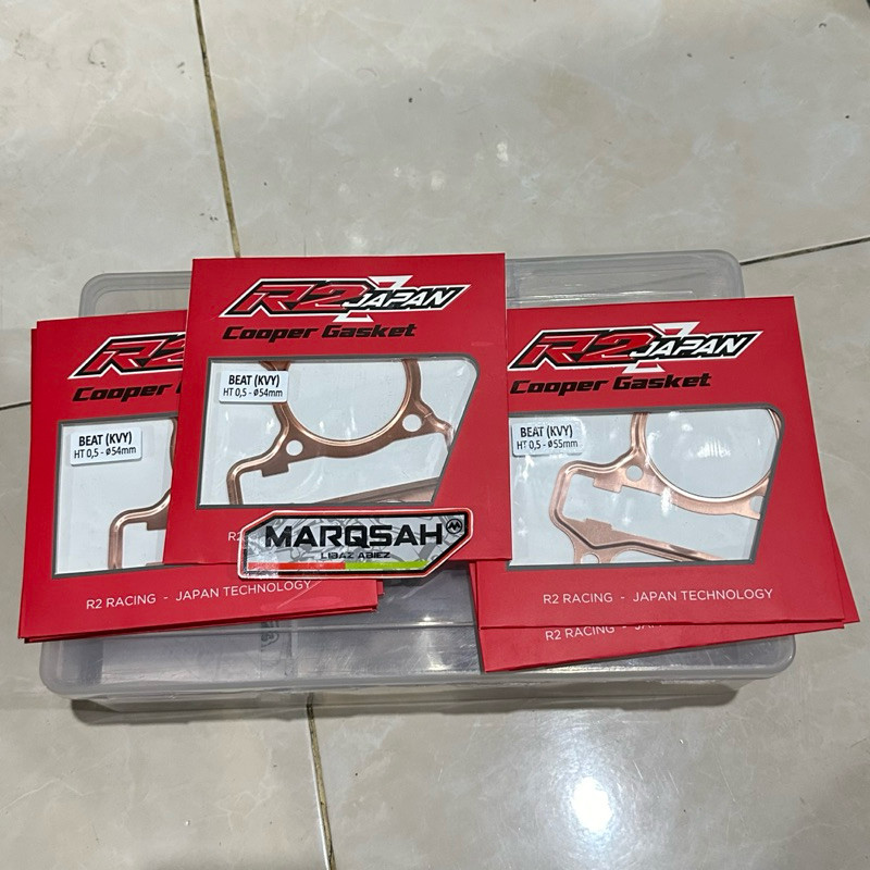 ปะเก็นหัวทองแดง 0.5 มม.หนา Beat Old คาร์บูเรเตอร์ Scoopy คาร์บูเรเตอร์เก่า KVY R2 JAPAN R2JAPAN