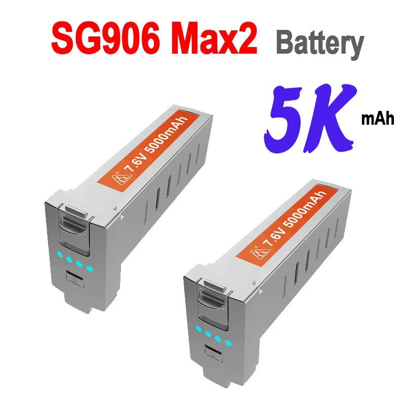 ZLL MAX2แบตเตอรี่4K Professional Drone Black 7.6V 5000mAh SG906Max2แบตเตอรี่เดิม Max2 dron