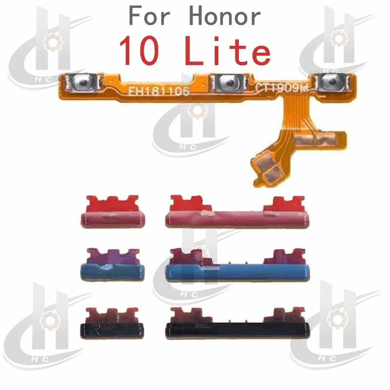 สําหรับ Huawei Honor 10 Lite ปุ่มด้านข้างปริมาณพลังงาน Flex Cable Keys ปุ่มปิดปุ่มปรับระดับเสียงขึ้นและลงด้านข้างอะไหล่ทดแทน