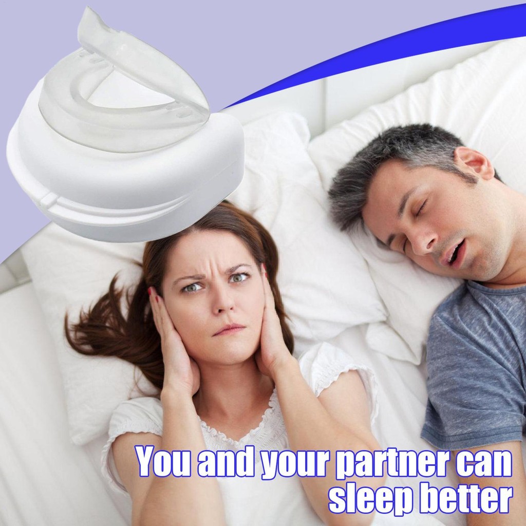 Snoring Mouthpiece สําหรับผู้ชาย Anti-Snoring Snore Mouthpiece ปรับปาก Guard Jaw Clenching Snore Gua