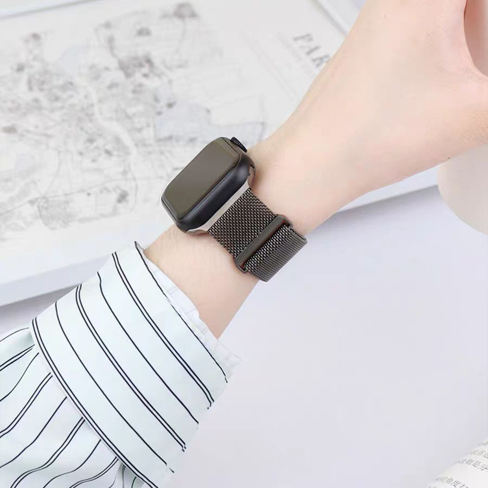 สายรัดสแตนเลส Milanese for IWatch Apple Watch Ultra 3 2 49 มม Series 11 10 9 8 7 46 มม 42 มม 41 มม 38 มม 40 มม 45 มม - รูปที่ 4