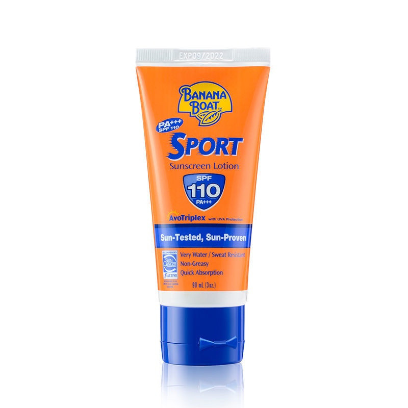 Banana boat Sport SPF50 90ml banana boat ครีมกันแดด SPF สูง spf110 ไม่ไหลเยิ้ม กันน้ํา กันแดด ใบหน้า