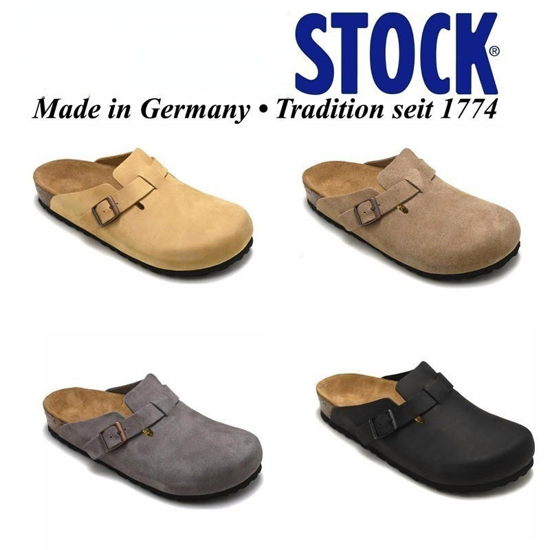 Brikenstock รองเท้าแตะไม้ก๊อกคลาสสิกสําหรับผู้ชาย/ผู้หญิงรองเท้าแตะรองเท้าไม่มีส้นชายหาด Boston Coll