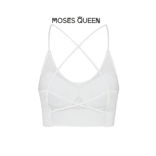MOSESQUEEN บาร์ เปลือย เสื้อชั้นในสตรี ผู้หญิง ฤดูร้อนใหม่ความปรารถนาบริสุทธิ์เซ็กซี่ด้านบนพร้อมเบาะหน้าอกและด้านหลังที่สวยงาม #66638
