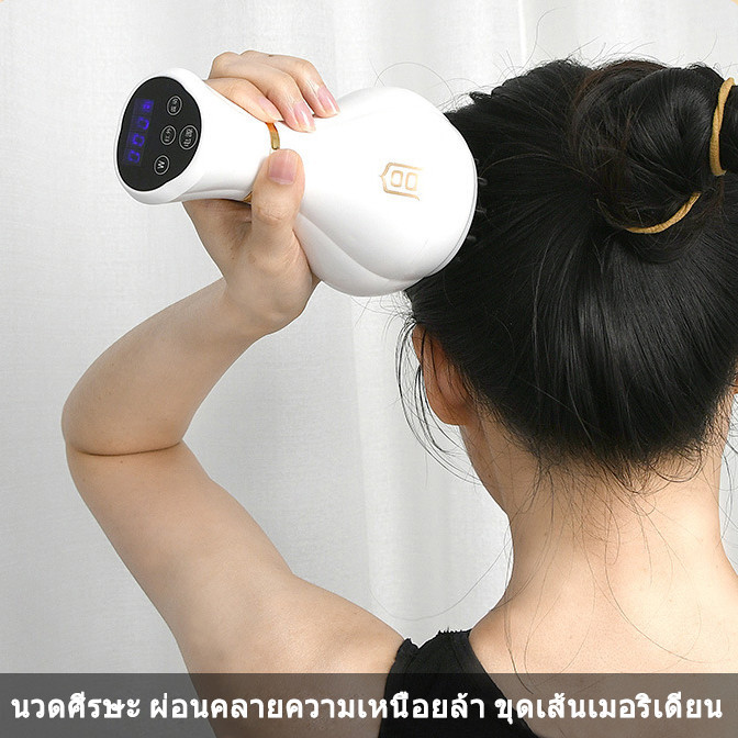 ไฟฟ้าเส้นเมอริเดียนแปรงนวด เครื่องนวดกัวซาไฟฟ้าบำบัดผิว เครื่องนวด ชาร์จ USB นวดทั้งตัวใช้ในบ้าน - รูปที่ 3