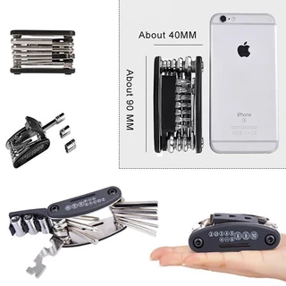 ชุดเครื่องมือซ่อมจักรยาน 16 IN 1 แบบพกพา Bike Repair Tool Kit ชุดประแจและไขควง