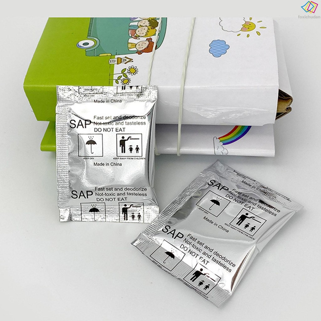 50 ชิ้น Poo ดูดซับเจลผงใช้งานง่าย Deodorizing Powder สําหรับผู้ใหญ่ Porta ไม่เต็มเต็งสารเคมีถังห้องน้ํา - รูปที่ 5