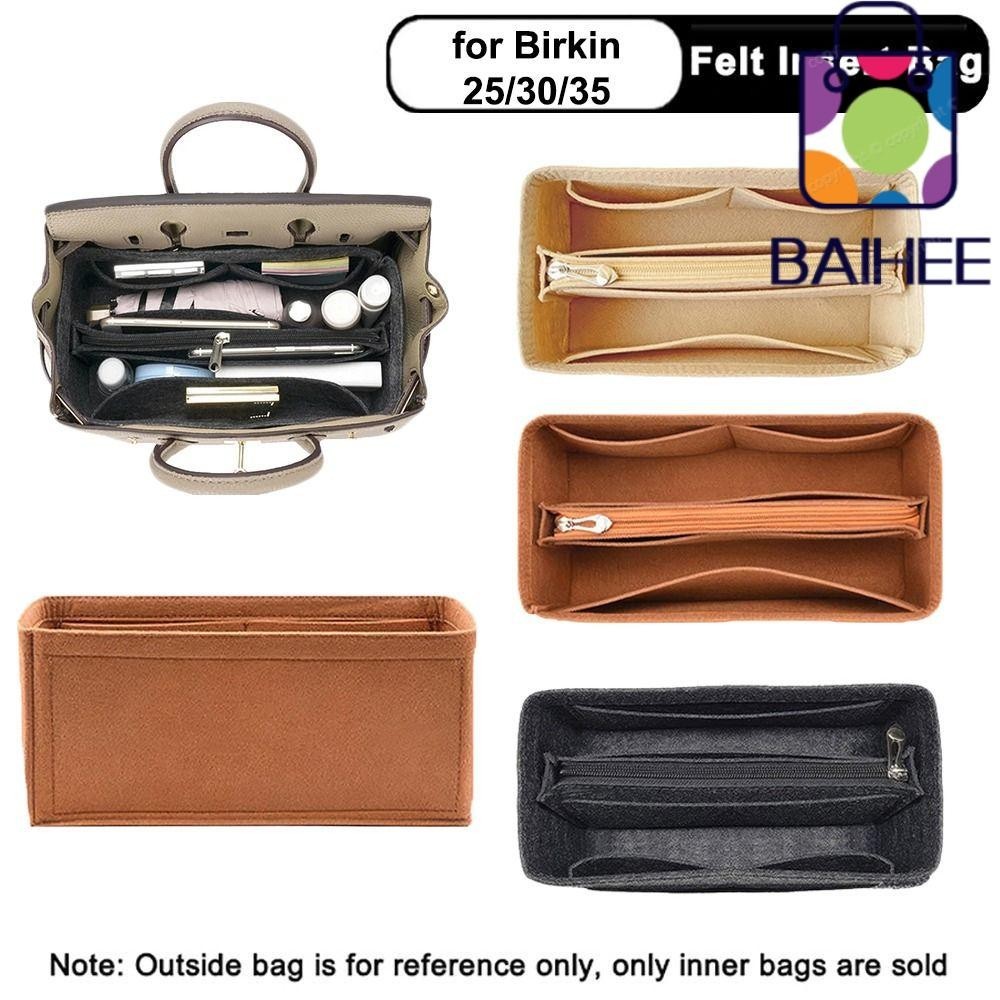 Baihee กระเป๋าถือ กระเป๋าเดินทาง หลายช่อง แบบพกพา สําหรับ Birkin25 30 35