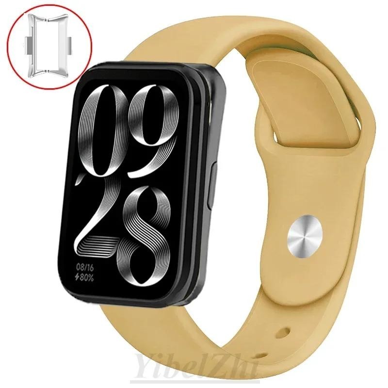 สายรัดซิลิโคนสําหรับ Mi Band Xiaomi Smart Band 8 9 Pro สร้อยข้อมือกีฬาเข็มขัดเปลี่ยนสร้อยข้อมือ Smartwatch สายนาฬิกา Xiaomi Mi Band 8pro เข็มขัด - รูปที่ 4