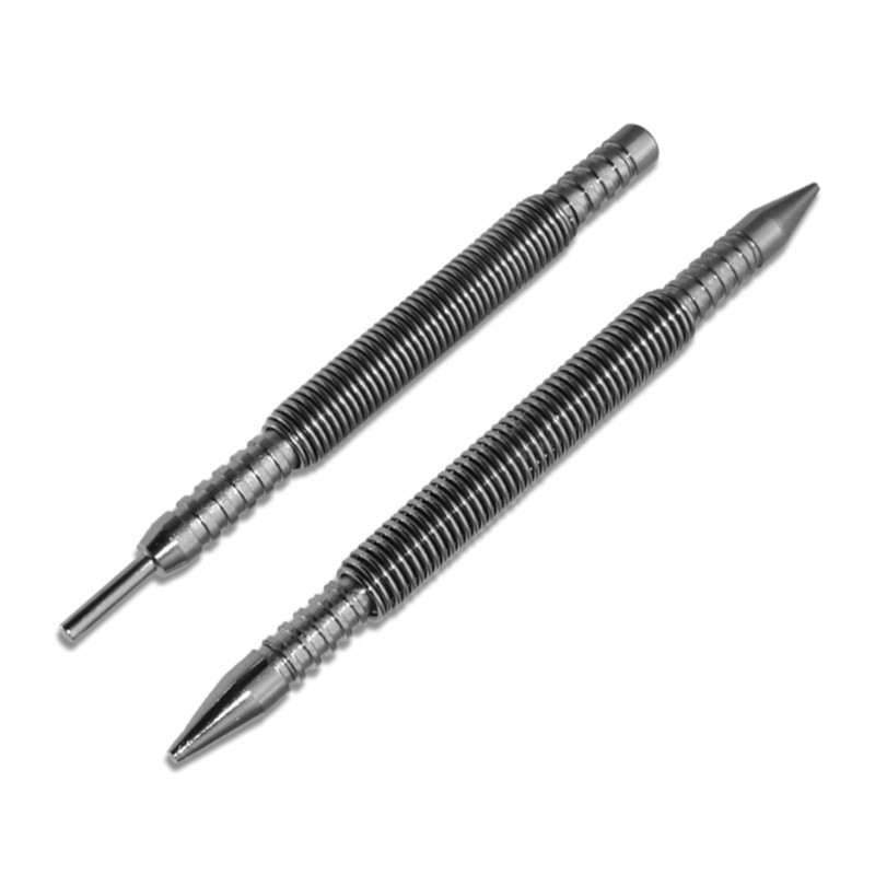 BT 2 ชิ้น Center Punch Double Head Nail Set Double Head Spring Center Punch
