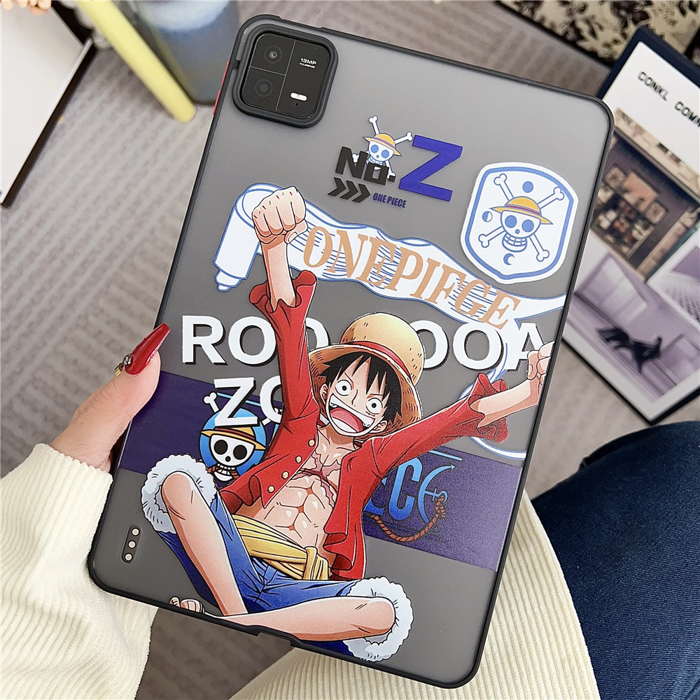 เคสซิลิโคน ลายโจรสลัด คิง ลูฟี่ มาริโอ้ น่ารัก กันกระแทก สําหรับ Xiaomi Redmi Pad SE 11 นิ้ว Mi Pad 5 6 Mi Pad 5 6 Pro 11 นิ้ว 2023
