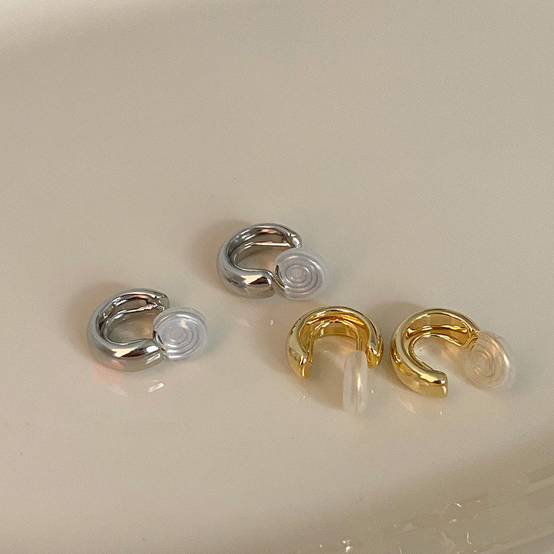 ขายดี ต่างหูห่วง แบบหนีบ ไม่ต้องเจาะ สไตล์วินเทจ เครื่องประดับแฟชั่น สําหรับผู้หญิง