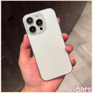 🔥Violet🔥ส่งจากไทย🔥สินค้า 1 บาท ใช้กับ เคสไอโฟน11 13 14plus 15 pro max XR 12 13pro เคสเกาหลี 14 15 16 พสัส 14plus เคสขุ่น