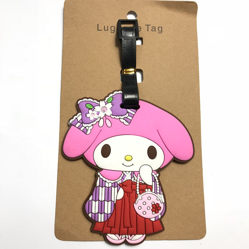 ป้ายแท็ก ลายการ์ตูน Stitch Kuromi My Melody ขนาดพกพา สําหรับติดกระเป๋าเดินทาง